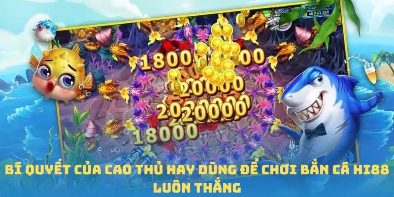 Bí quyết của cao thủ hay dùng để chơi bắn cá Hi88 luôn thắng